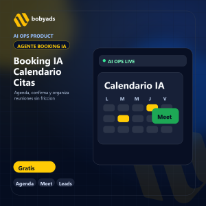 Imagen de producto BOBYADS para Booking IA Calendario de Citas