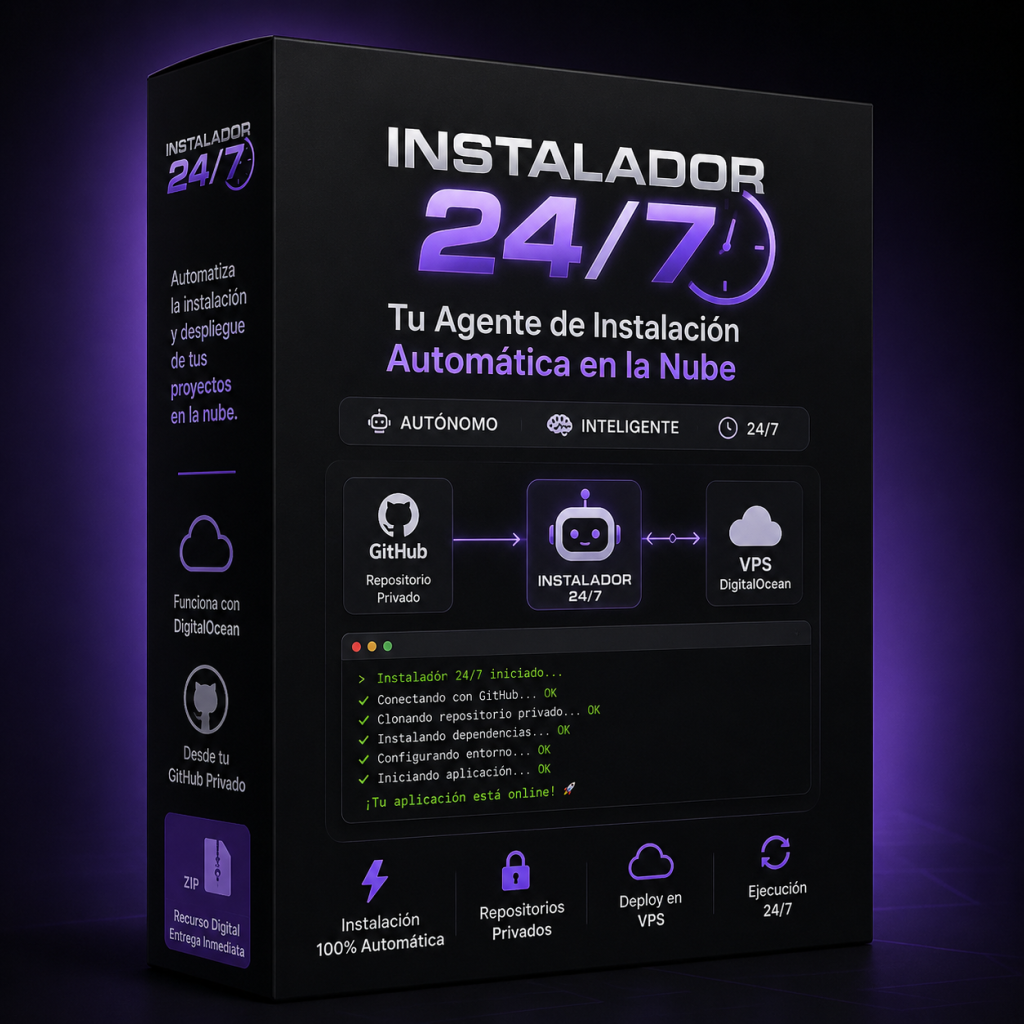 DIY Sistema Instalador 24/7 - agente de instalación automática en la nube